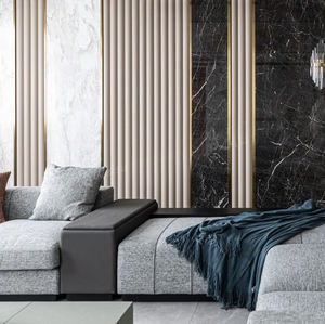 Melinco Modern doğal duygu 3d yivli duvar levhası Villa iç çoklu uygulama su geçirmez dayanıklı <span class=keywords><strong>PVC</strong></span> duvar paneli - Product Image 4