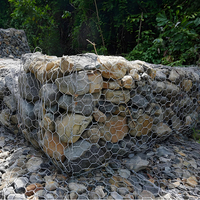 Gabions tissés de tailles standard, murs en boîte à armature simple, panier en maille, matériau Zn-Al, design élégant, marque HUAHAIYUAN, modèle HHY-06