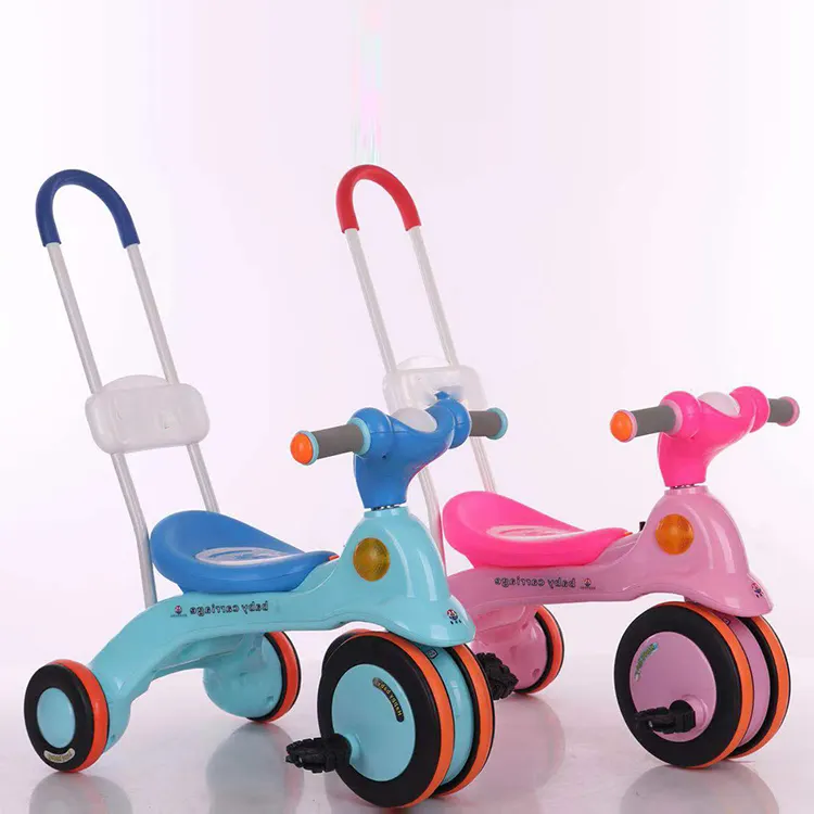 Triciclo con función de música para niños, juguete para niños al aire libre, barato
