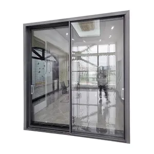Minimalist डिजाइन भारी शुल्क स्लाइडिंग दरवाजा घर Exterio आँगन एल्यूमीनियम दरवाजा सुंदर बालकनी कांच के दरवाजे फिसलने