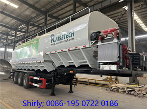 ระบบเจาะ60cbm ไฮดรอลิก Tri-axle รถเทรลเลอร์เลี้ยงห่านไก่ปศุสัตว์ - Product Image 6