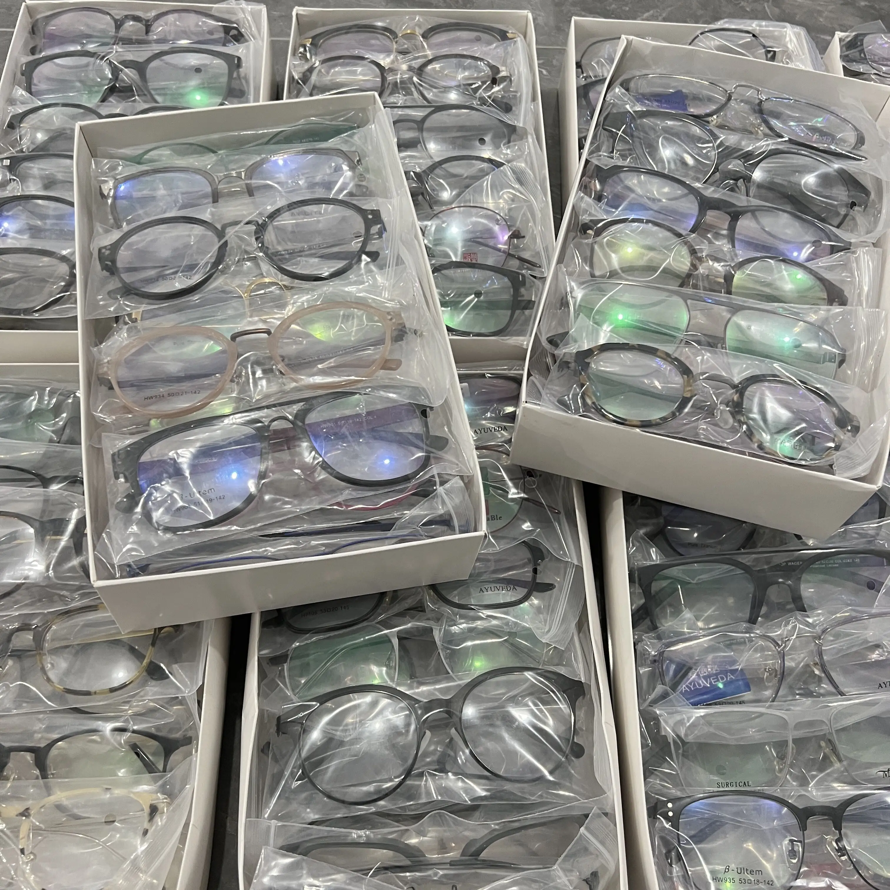 100% worth it factory new stock clearance anti blue light glasses TR CP Metal optical frames