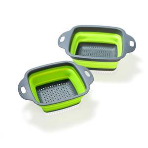 Inklapbare Gootsteen Colanders Zeven Intrekbare Siliconen Plastic Mand Voor Keuken Afvoer Filteren - Product Image 1