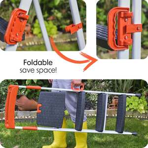 Escalera de plataforma de seguridad Promax 120, moderna, plegable, antioxidante, de alta resistencia, capacidad de carga de KG, escalón personalizado, portátil - Product Image 2