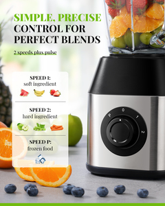 Cá nhân Smoothie Máy xay sinh tố và juicers 1200W điện động cơ thép không gỉ 1500ml Glass Jar Máy ép trái cây máy xay sinh tố - Product Image 3