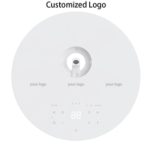 RUNAL 12.9 Inch Battery Powered Remote Control Smart WiFi Floor <b>Standing</b> <b>Fan</b> With Digital Display Rechargeable for Home Adjustab - Product Image 3