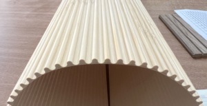 Desain Modern Panel Bambu Lentur Kelas Satu Pola Geometris Tahan Air Anti Lembab untuk Rumah Tangga dan Komersial - Product Image 3