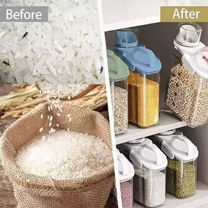 Ngũ cốc gạo <span class=keywords><strong>container</strong></span> Kín Lớn khô thực phẩm lưu trữ <span class=keywords><strong>container</strong></span> với đổ vòi đo Cup cho đồ ăn nhẹ hạt - Product Image 3