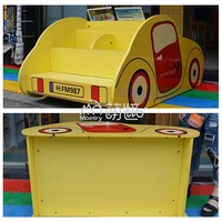 Étagère à livres en forme de voiture Moetry pour la maternelle, bibliothèque en bois pour enfants, centre de lecture pour enfants