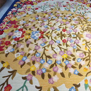Handgetuft Hypebeast Flower Area Tapijt Textuur Stijlvol Vintage Design Nz Wollen Bamboe Zijde Turkse Persia Woonkamer Tapijt - Product Image 2
