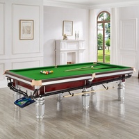 Table de billard professionnelle de 9 pieds en ardoise marbrée pour bar