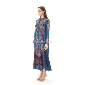Robe d'été décontractée en coton et rayonne pour femme, col en V, broderie, taille naturelle, style plage, collection Europe - Product Image 2