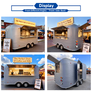 Carrito de Comida Comercial para Exteriores, Remolque de Comida para Té de Burbujas, Cócteles, Aperitivos Dulces, Jugos, Café, Mini Camión para Comida y Bebidas - Product Image 2