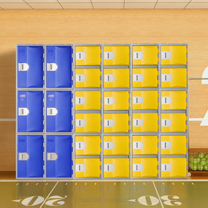 Casier de rangement extérieur moderne pour salle de sport, gymnase, stade, avec accès par carte, dimensions optimisées pour les enseignants - Product Image 1