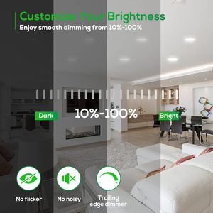 Plafonnier encastré COB 7W à haut lumen, IP44, résistant au feu, moderne, sans cadre, LED 3500K blanc chaud, CRI80, aluminium - Product Image 4