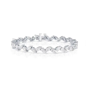 Pulsera de diamantes VVS para mujer, pulsera de diamantes naturales y cultivados en laboratorio, al mejor precio. - Product Image 1