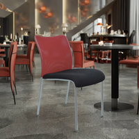 Chaise de conférence moderne salle de réunion invité en plastique maison salon maison café utilisation étendue chaise en plastique