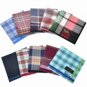 Foulard quadrato da uomo in cotone Basic fazzoletto da uomo per calligrafia e alpinismo per gentiluomini e amanti - Product Image 1