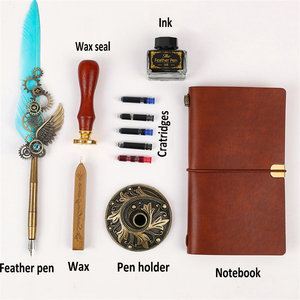 Juego de Plumas de Caligrafía Vintage con Punta de Metal, Sello de Cera Retro de Élite, Equipo para Cuaderno, Juego de Plumas Estilográficas - Product Image 2