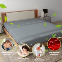 Sábana Ajustable con Conexión a Tierra, Tamaño Queen, para Todas las Estaciones, Grado A, 5% Plata, 95% Algodón Orgánico, 400 Hilos, Sólida, con Segundo Cable de Conexión a Tierra, para Uso Doméstico