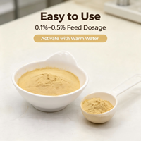 Vente en gros d'usine de poudre de levure inactive de haute qualité, source de protéines, pour améliorer la valeur nutritionnelle des aliments pour animaux