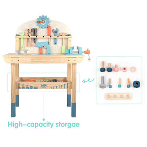 Ensemble d'<span class=keywords><strong>outils</strong></span> de démontage d'écrous en bois pour enfants, table de réparation éducative pour garçons, jeu de simulation, <span class=keywords><strong>boîte</strong></span> <span class=keywords><strong>à</strong></span> <span class=keywords><strong>outils</strong></span> pour bébés - Product Image 2