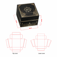 Boîtes d'emballage personnalisées en verre de style 710, contenants à clapet pour concentrés de 1 ml et 5 ml, avec anneau magnétique et impression en relief