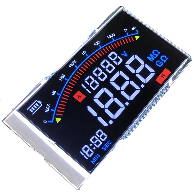 VA LCD Display OEM Customizable 7 Segment LCD Display 36pin Meter Screen Liquid Crystal Display Custom LCD Screen