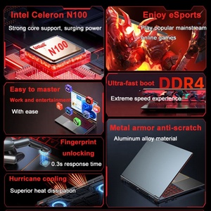 Laptops Intel N100 16 PULGADAS 16GB RAM 2TB SSD Notbook Computer Windows11 Desbloqueo de huellas dactilares <span class=keywords><strong>180</strong></span> ° Apertura y cierre Laptop - Product Image 4