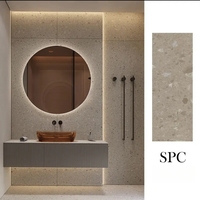 Panneau mural SPC ignifuge, imperméable, design marbre moderne, pour salle de bain, douche, salon, commerce, divertissement, décoration intérieure