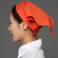 Chapeau Baotou de restaurant, bandeau de travail agricole, serviette triangulaire personnalisée pour serveur de restaurant de restauration rapide et de fondue chinoise, personnalisable pour femme