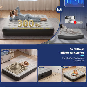 Colchón Inflable con Bomba Integrada, Cama Doble Portátil con Alimentación USB para Uso en Interiores y Exteriores - Product Image 2