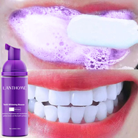 Mousse Blanchissante Dentaire 50ml Nettoyage en Profondeur Taches de Cigarettes Répare et Illumine Neutralise les Tons Jaunes Plaque Dentaire Haleine Fraîche
