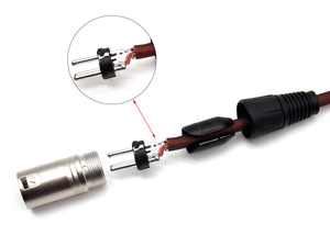 Conectores de audio 3 P, <span class=keywords><strong>Conector</strong></span> de enchufe de cañón macho hembra chapado a granel, <span class=keywords><strong>Conector</strong></span> de montaje de cable XLR de 3 pines <span class=keywords><strong>para</strong></span> micrófono DMX DMX512 - Product Image 4