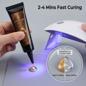 Premium 12 Color 15g Semi-Transparent UV Resin Kit Quick Dry One-Part Hard Resin for Mobile <b>Case</b> Decoration DIY Art - Product Image 2