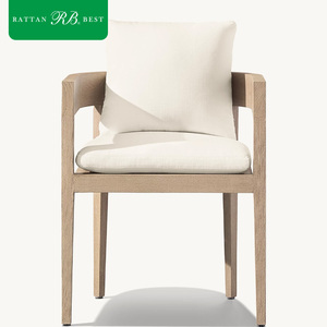 Sgabello <span class=keywords><strong>da</strong></span> Bar Moderno e Lussuoso in Legno di Teak Invecchiato, Comodo per Esterni, <span class=keywords><strong>Set</strong></span> per Hotel, Bordo Piscina e <span class=keywords><strong>Giardino</strong></span> - Product Image 6