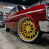 Jantes Bku forgées en 2 parties, 24 et 26 pouces, 5x120.65, pour Chevy Corvette C10 Chevelle Impala Camaro, jantes en alliage polies à déport profond