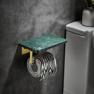 Porte-serviettes en papier toilette en marbre pour salle de bain - Product Image 3