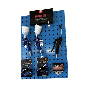 Estante de pared metálico Pancheng con tablero perforado para almacenamiento de herramientas de hierro para organización de talleres de reparación de automóviles - Product Image 2
