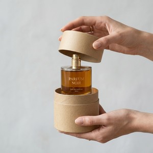 Premium Men's Fragrance Paper Tube Packaging Custom <b>Round</b> Perfume Gift <b>Box</b> for Luxury Grooming Brands Custom Printed Factory - Product Image 2