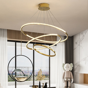 Bulat Mewah 2020 Modern Plating Logam Antik Plating Emas Kreatif Modern Liontin Lampu untuk Restoran Ruang Tamu - Product Image 3