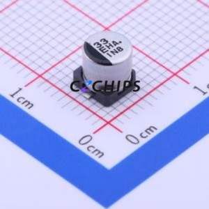 ตัวเก็บประจุอิเล็กโทรไลต์อะลูมิเนียมแบบ SMD รุ่น EEEHA1E330WR, ขนาด D5xL5.4 มม. ความจุ 33uF ค่าความคลาดเคลื่อน 20% แรงดัน 25V กระแสไฟ 45mA-120Hz - Product Image 1