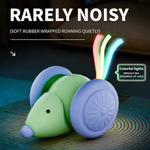 Juguetes Interactivos Inteligentes para Gatos, Juguete de Ratón para Gatos Recargable por USB con Luces LED, Ratón Eléctrico Inteligente para Mascotas, Juguetes para Gatos - Product Image 6