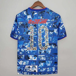 Tayland kalite yeni 2023 2024 TSUBASA futbol forması 23 24 karikatür baskı Anime futbol gömlek - Product Image 4