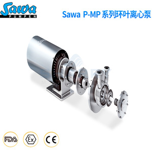 ปั๊มไอมพ์เปลอร์ Sawa รุ่น WP-100/24 ปั๊มแบบแรงเหวี่ยงสำหรับทำความสะอาดเครื่องดื่มและส่งวัสดุ - Product Image 4