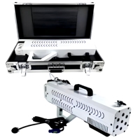 Pistolet à fumée LED portable 1500W pour DJ, équipement d'éclairage et d'effets spéciaux pour mariages, clubs et soirées - Machine à brouillard électrique portative pour discothèque