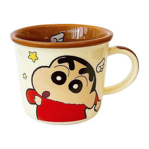Tasse en céramique Crayon Shinchan motif Hiroshi bleu avec poignée, tasse individuelle pour cadeau familial, été 2025 - Product Image 4