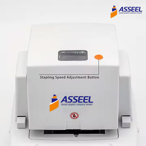 Asseel yên tĩnh miễn phí và dễ dàng tải lại máy tính để bàn Stapler 70 tờ tự động phẳng CLINCH xách tay điện Stapler - Product Image 3