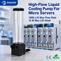 Pompe de refroidissement liquide OCOCOO D700 42W 1080LH 15M dehors hauteur de refoulement, réservoir haute performance, système de refroidissement liquide pour serveur, fabricant OEM en gros