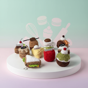 Llavero de Peluche con Forma de Pastel de Postre Creativo |   Muñeca de Dibujos Animados de la Serie Té de la Tarde |   Colgante para Bolso, Llavero, Adorno, Venta al por Mayor - Product Image 1